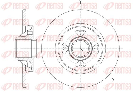 REMSA 61058.00 Brake Disc