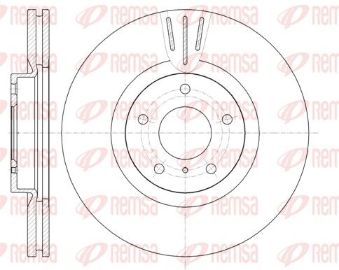 REMSA 61086.10 Brake Disc