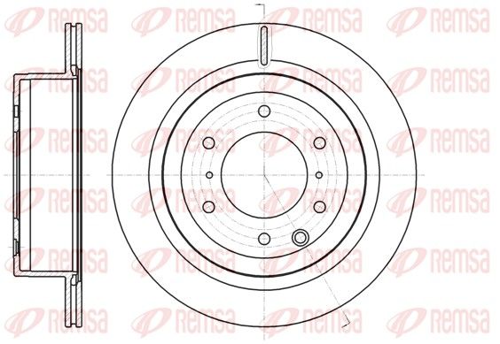 REMSA 61099.10 Brake Disc