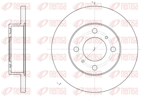 REMSA 61117.00 Brake Disc