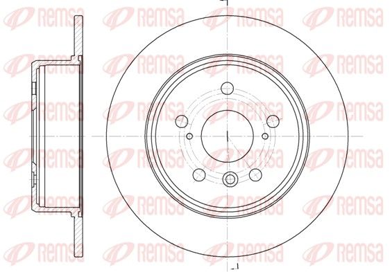 REMSA 61128.00 Brake Disc
