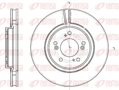 Brake Disc REMSA 61129.10