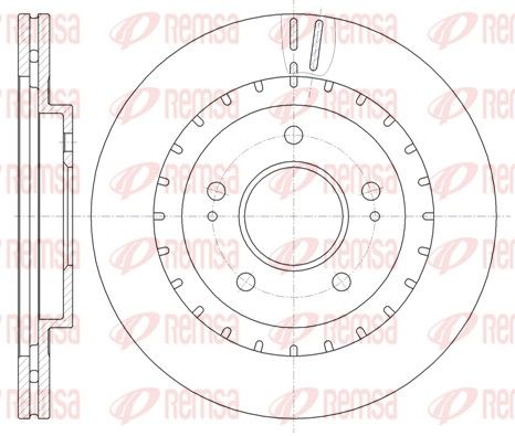 REMSA 61137.10 Brake Disc