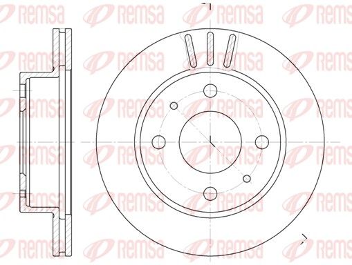 REMSA 61150.10 Brake Disc