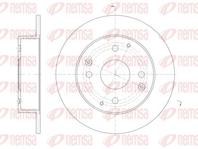 Brake Disc REMSA 61156.00