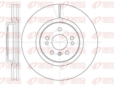 Brake Disc REMSA 61165.10