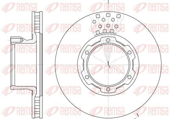 REMSA 61177.10 Brake Disc