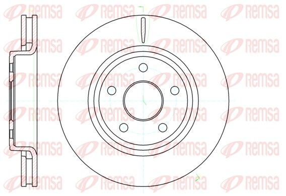 REMSA 61210.10 Brake Disc