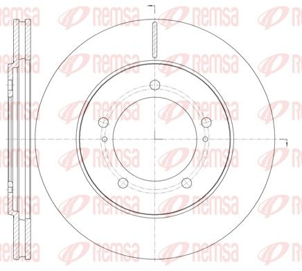 REMSA 61233.10 Brake Disc