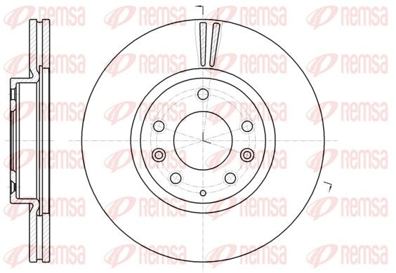 REMSA 61235.10 Brake Disc