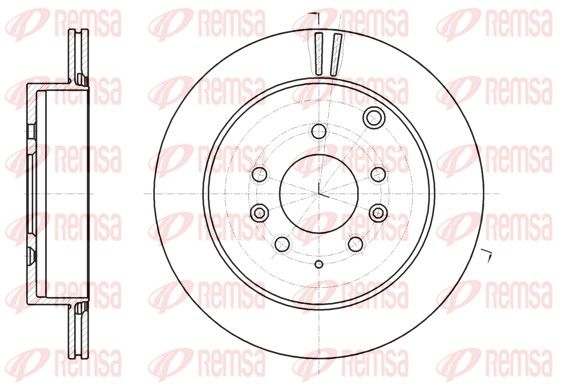REMSA 61237.10 Brake Disc