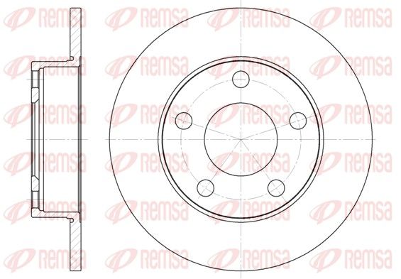 REMSA 6124.00 Brake Disc