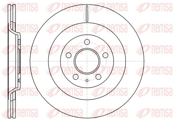 REMSA 61267.10 Brake Disc