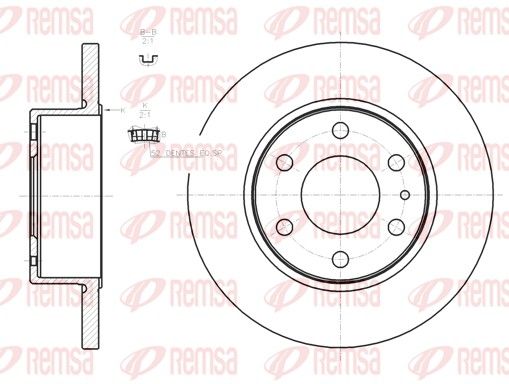 REMSA 61274.00 Brake Disc