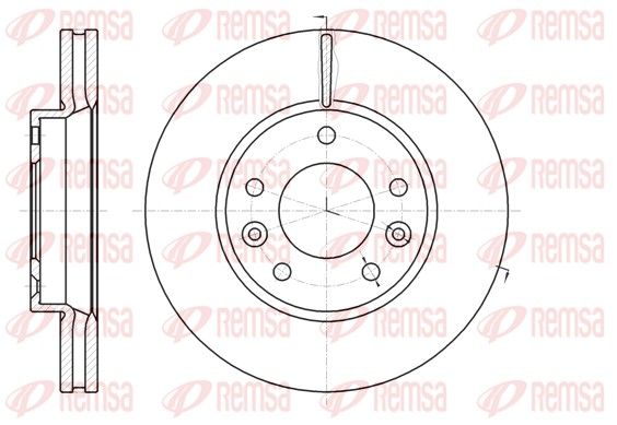 REMSA 61294.10 Brake Disc