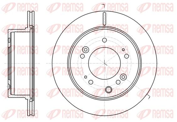 REMSA 61306.10 Brake Disc