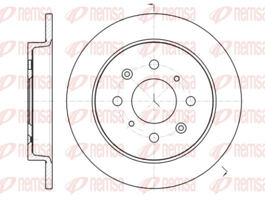 REMSA 61395.00 Brake Disc