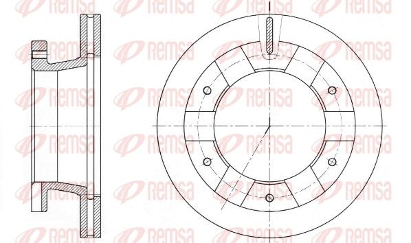 REMSA 61407.10 Brake Disc