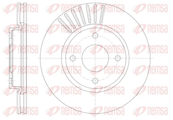 REMSA 61410.10 Brake Disc