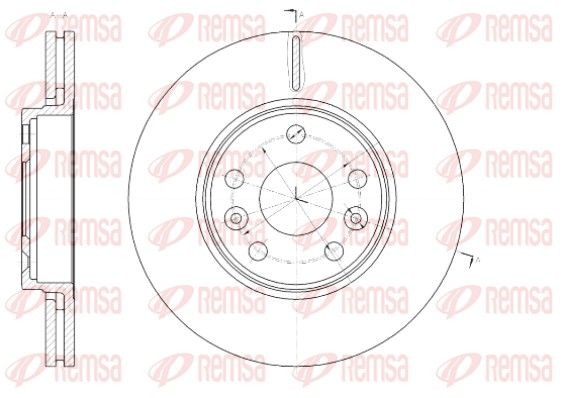 REMSA 61430.10 Brake Disc