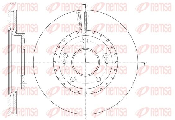 REMSA 61434.10 Brake Disc