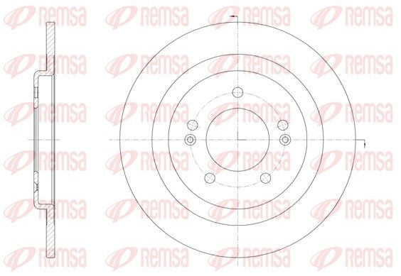 REMSA 61438.00 Brake Disc