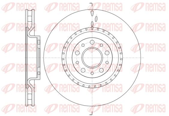REMSA 61458.10 Brake Disc