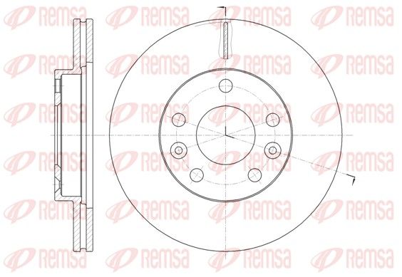 REMSA 61478.10 Brake Disc
