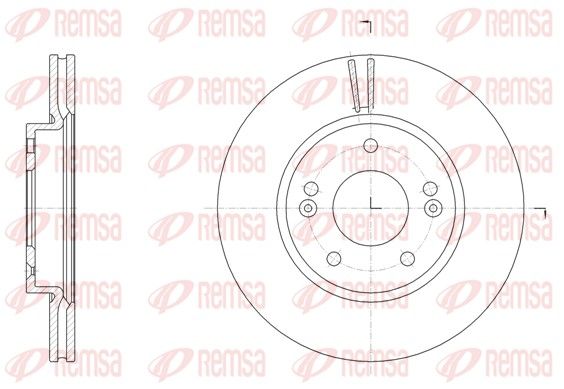 REMSA 61507.10 Brake Disc