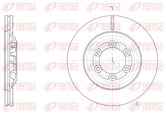 REMSA 61510.10 Brake Disc