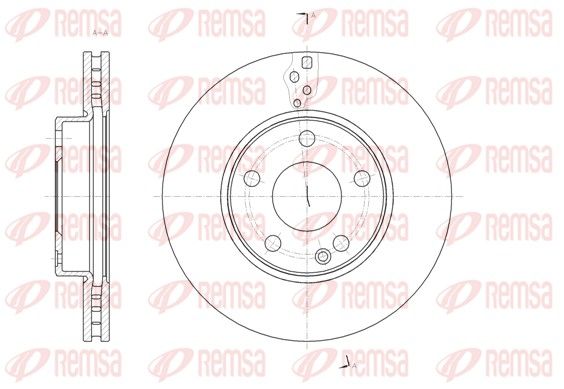 REMSA 61521.10 Brake Disc
