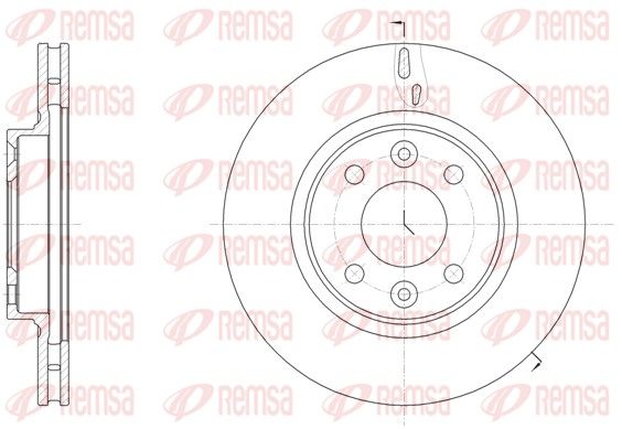 REMSA 61535.10 Brake Disc