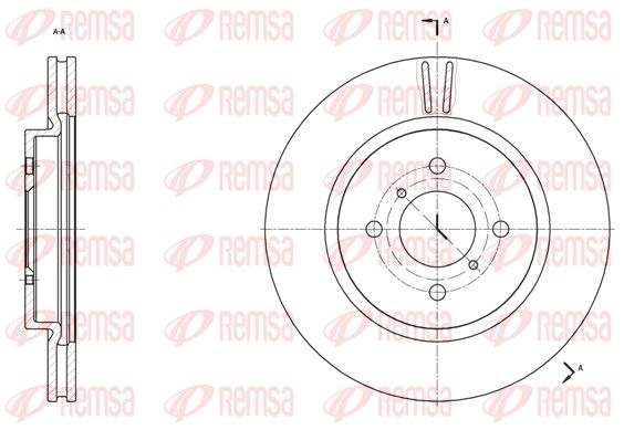 REMSA 61538.10 Brake Disc