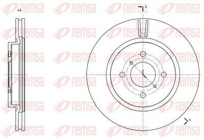 Brake Disc REMSA 61538.10