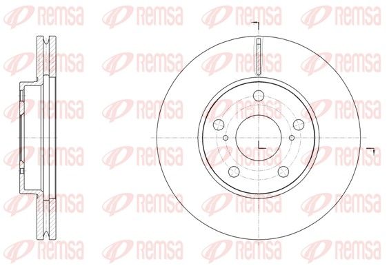 REMSA 61539.10 Brake Disc
