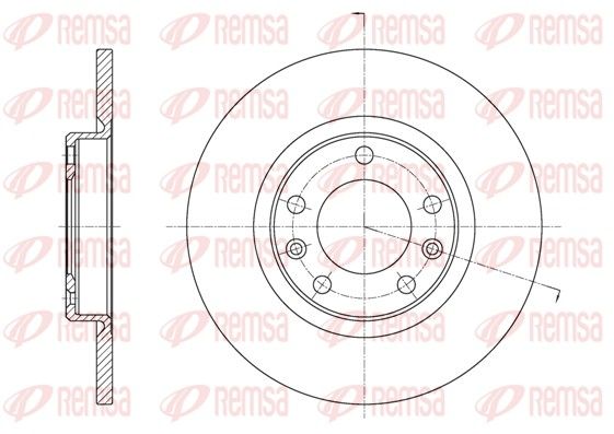 REMSA 61555.00 Brake Disc
