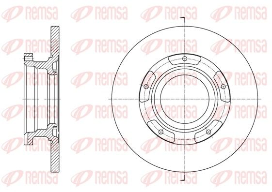 REMSA 61564.00 Brake Disc