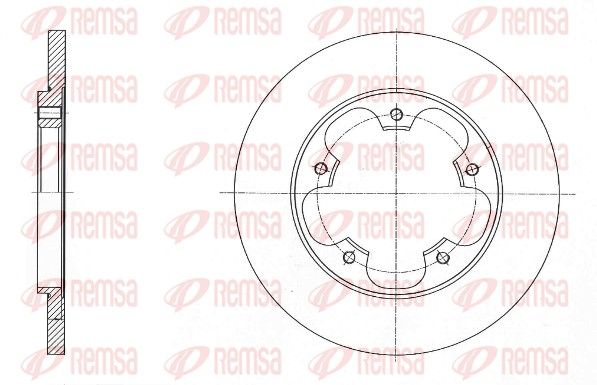 REMSA 61567.00 Brake Disc