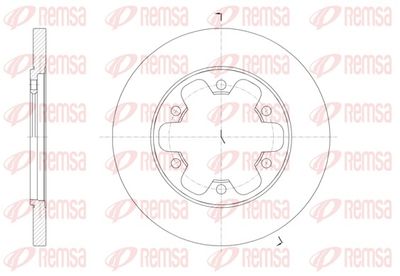 Brake Disc REMSA 61569.00