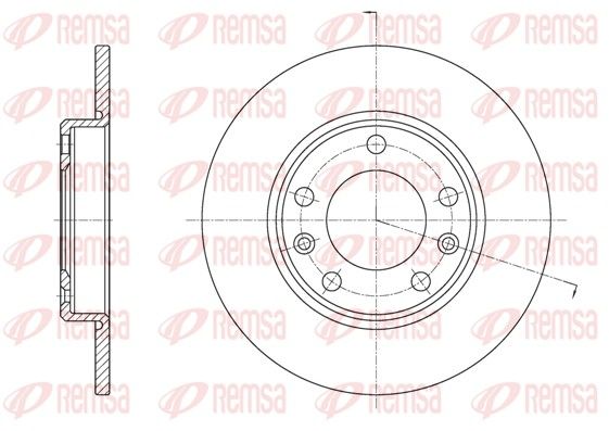 REMSA 61585.00 Brake Disc