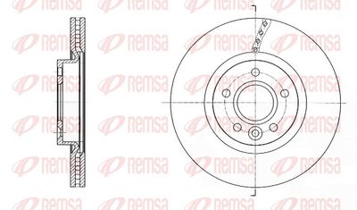 Brake Disc REMSA 61589.10
