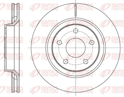 Brake Disc REMSA 61610.10