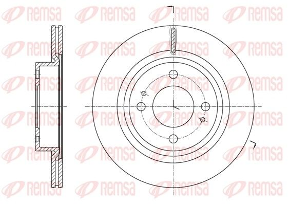 REMSA 61621.10 Brake Disc