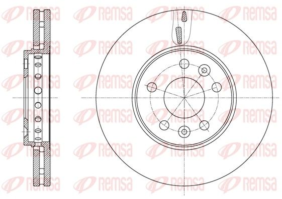REMSA 61625.10 Brake Disc