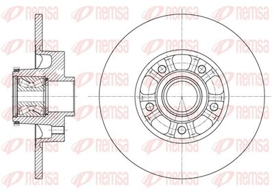 Brake Disc REMSA 61626.20