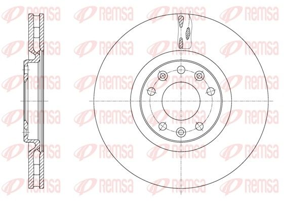 REMSA 61628.10 Brake Disc