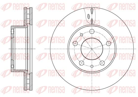 REMSA 61637.10 Brake Disc