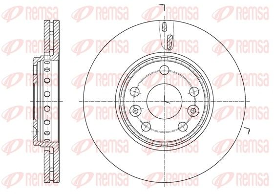 REMSA 61655.10 Brake Disc