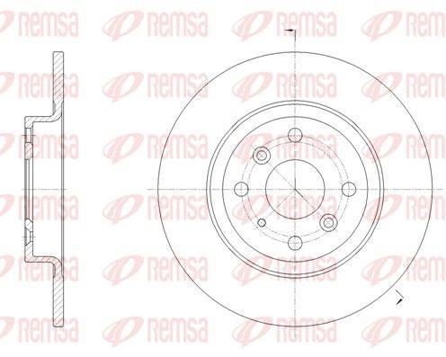 REMSA 61660.00 Brake Disc