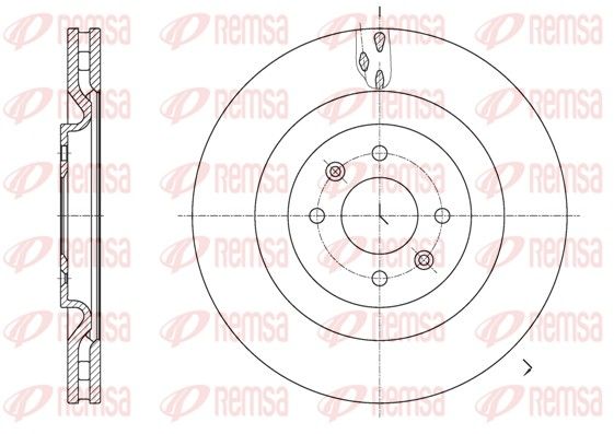 REMSA 61667.10 Brake Disc